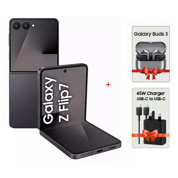 Samsung Galaxy Z Flip7 12GB RAM - 512GB + Gifts | Jetblack Samsung Galaxy Z Flip7 12GB RAM - 512GB + Gifts | Jetblack
